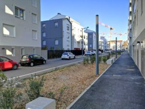 Lire la suite à propos de l’article Le premier tronçon de la nouvelle rue dans le quartier de l’ancien hôpital Saint-Vincent de Paul à Lyon 8 se termine